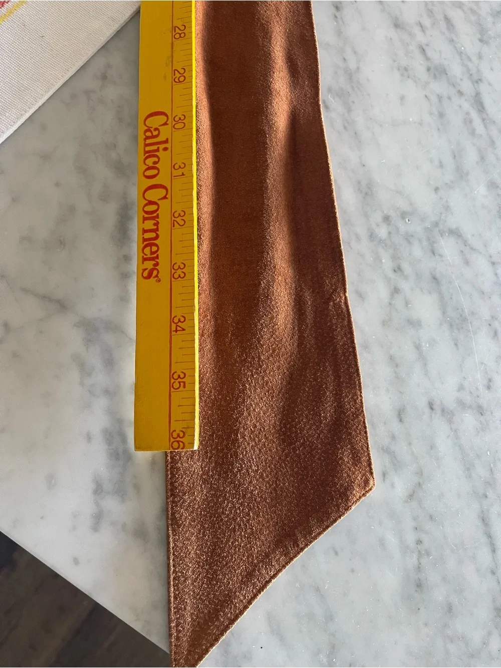 Brown suede belt